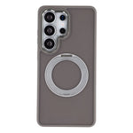 For Samsung Galaxy S26 Ultra Magnetic Case Matte PC+TPU Anti-slip Phone Cover with Rotating Kickstand