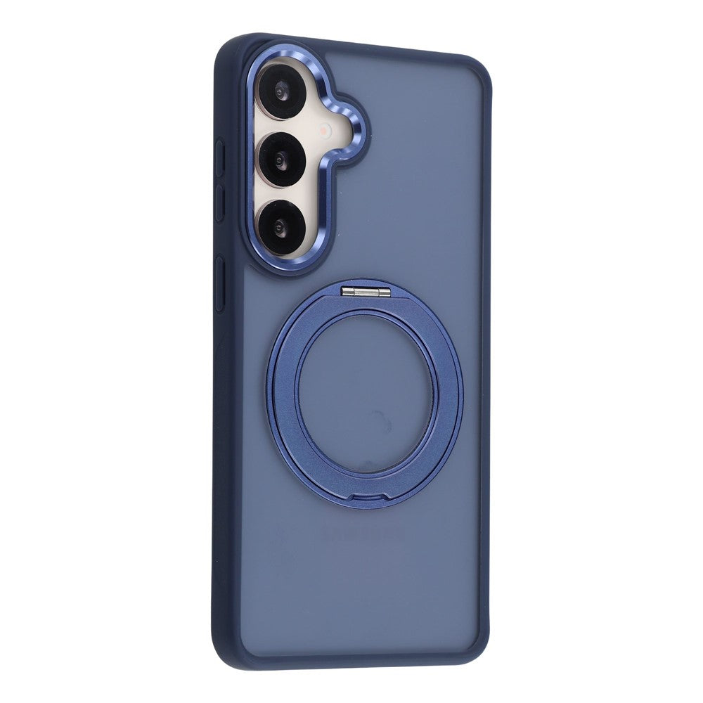 For Samsung Galaxy S25 Case Rotating Kickstand TPU + PC Anti-slip Matte Phone Back Cover