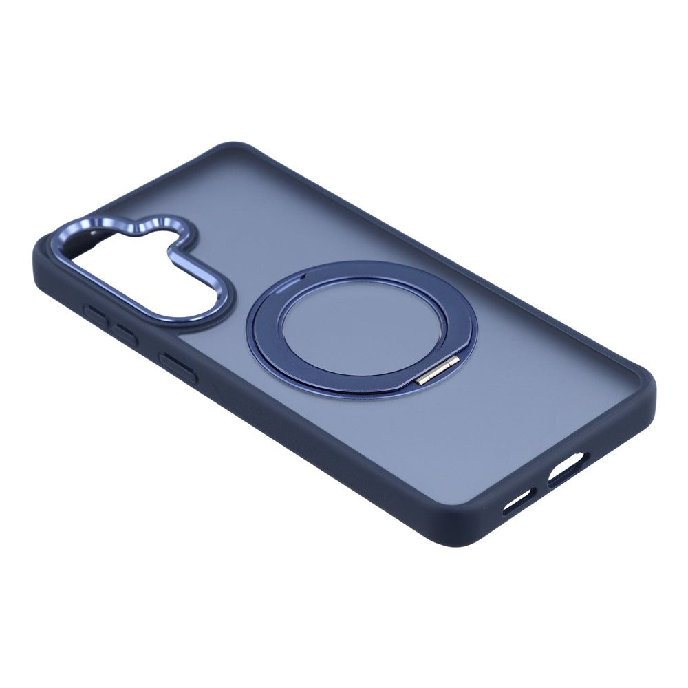 For Samsung Galaxy S25 Case Rotating Kickstand TPU + PC Anti-slip Matte Phone Back Cover
