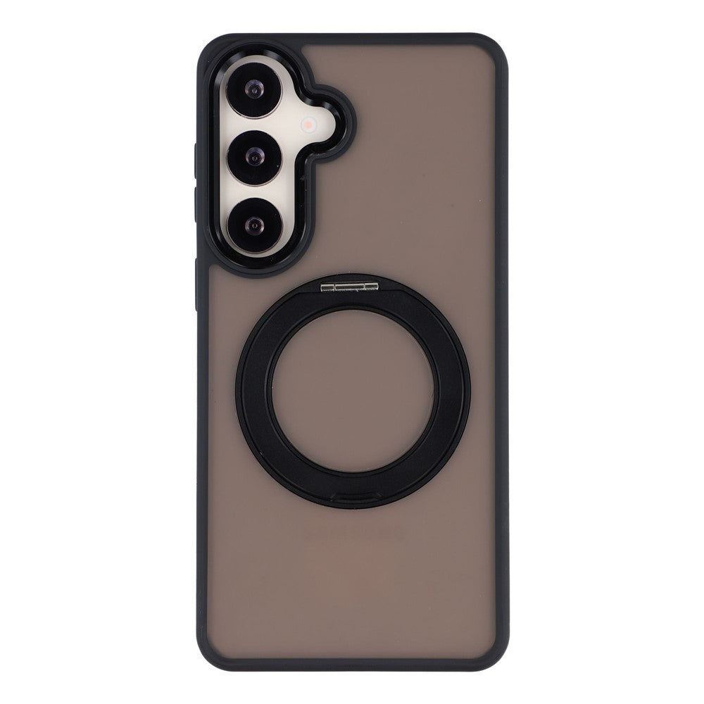 For Samsung Galaxy S25 Case Rotating Kickstand TPU + PC Anti-slip Matte Phone Back Cover