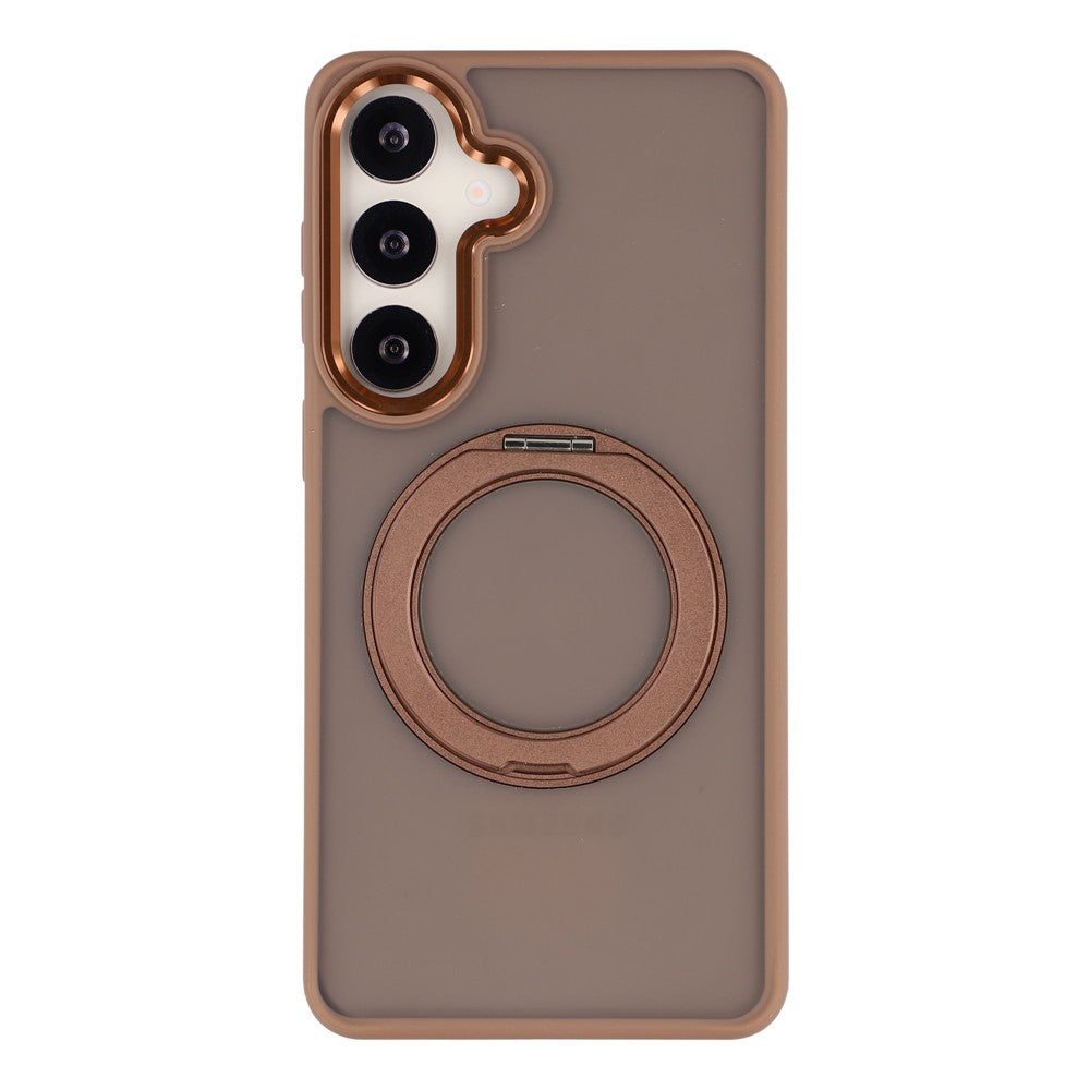 For Samsung Galaxy S25 Case Rotating Kickstand TPU + PC Anti-slip Matte Phone Back Cover