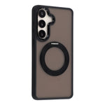 Til Samsung Galaxy S24 FE Etui Roterende Støtteben TPU + PC Anti-slip Mat Telefon Bagcover