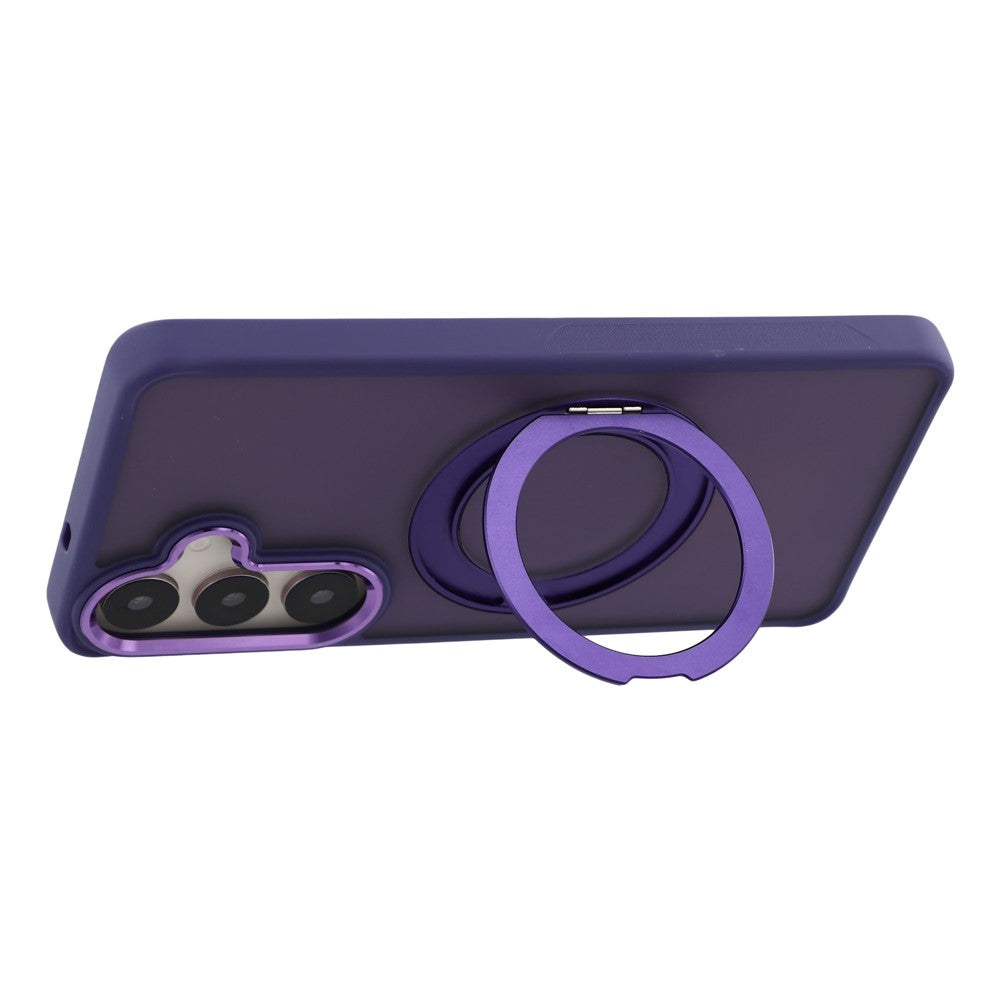 For Samsung Galaxy A55 5G Case Rotating Kickstand TPU + PC Anti-slip Matte Phone Back Cover
