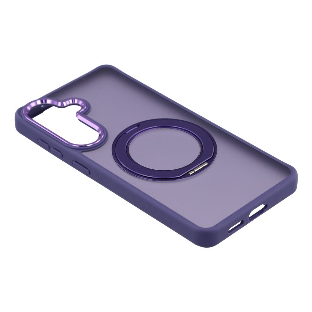 For Samsung Galaxy A55 5G Case Rotating Kickstand TPU + PC Anti-slip Matte Phone Back Cover