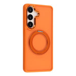 Til Samsung Galaxy A35 5G Cover Roterende Støtteben TPU + PC Anti-slip Mat Telefon Bagcover