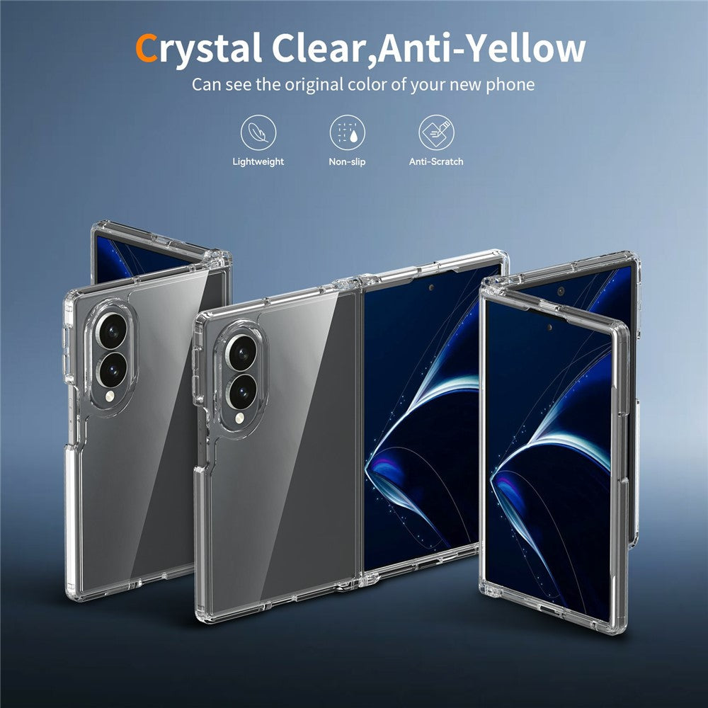 For Samsung Galaxy Z Fold8 Case Anti-Scratch TPU + Acrylic Clear Back Phone Cover