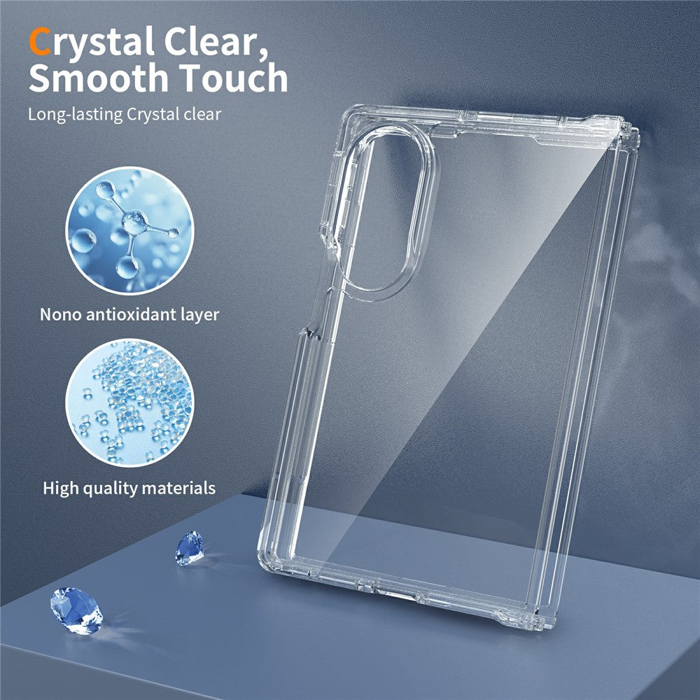 For Samsung Galaxy Z Fold8 Case Anti-Scratch TPU + Acrylic Clear Back Phone Cover