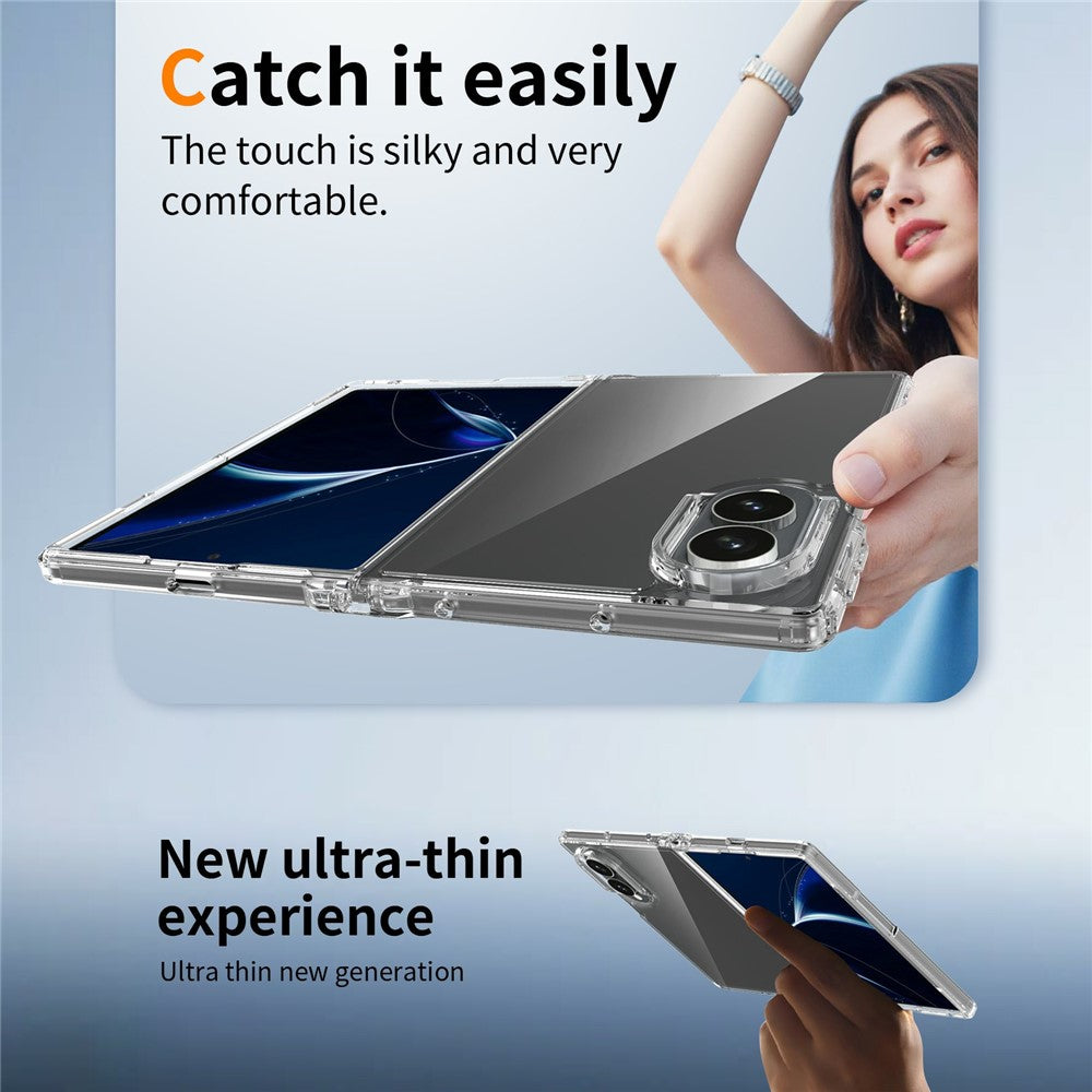 For Samsung Galaxy Z Fold8 Case Anti-Scratch TPU + Acrylic Clear Back Phone Cover