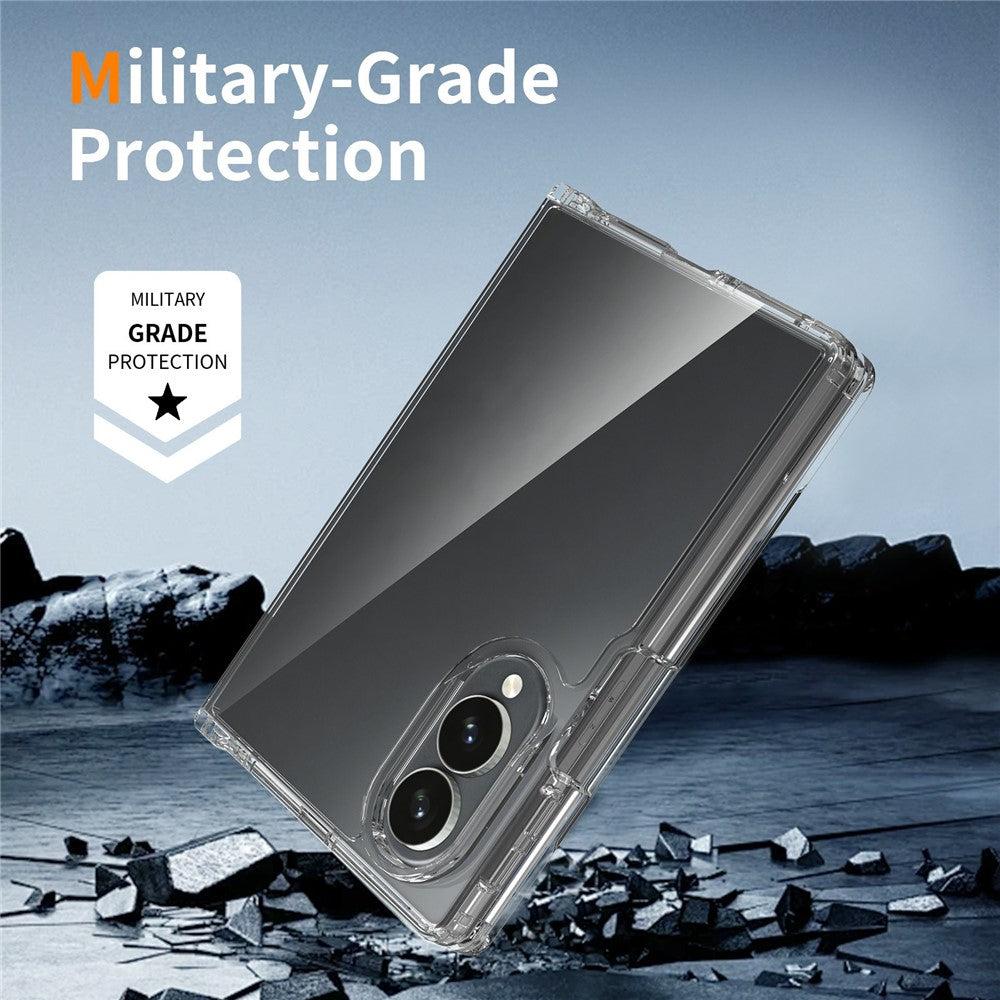 For Samsung Galaxy Z Fold8 Case Anti-Scratch TPU + Acrylic Clear Back Phone Cover