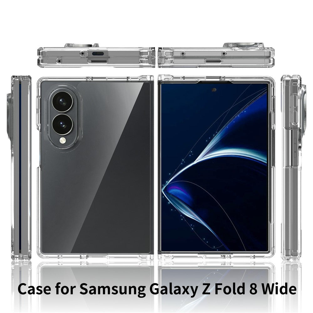 For Samsung Galaxy Z Fold8 Case Anti-Scratch TPU + Acrylic Clear Back Phone Cover