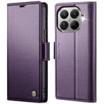 CASEME for Xiaomi 17T Pro Case  023 Series RFID Blocking Wallet Stand Glossy Litchi Texture Leather Phone Cover