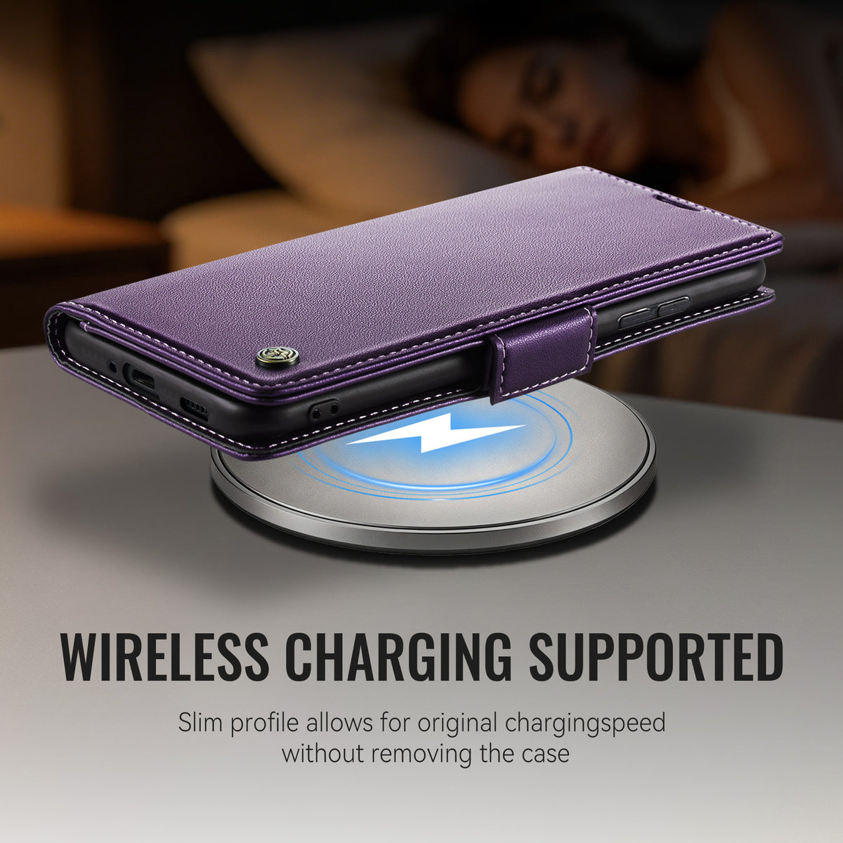 CASEME for Xiaomi 17T Pro Case  023 Series RFID Blocking Wallet Stand Glossy Litchi Texture Leather Phone Cover