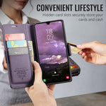 CASEME for Xiaomi 17T Pro Case  023 Series RFID Blocking Wallet Stand Glossy Litchi Texture Leather Phone Cover
