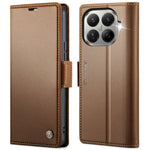 CASEME for Xiaomi 17T Pro Case  023 Series RFID Blocking Wallet Stand Glossy Litchi Texture Leather Phone Cover