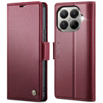 CASEME for Xiaomi 17T Pro Case  023 Series RFID Blocking Wallet Stand Glossy Litchi Texture Leather Phone Cover