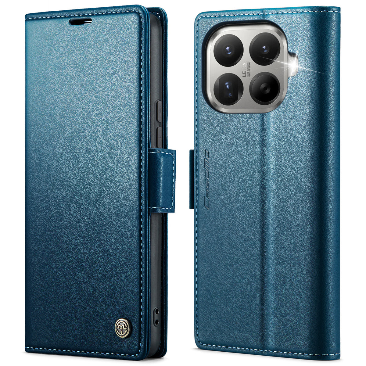 CASEME for Xiaomi 17T Pro Case  023 Series RFID Blocking Wallet Stand Glossy Litchi Texture Leather Phone Cover