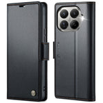 CASEME for Xiaomi 17T Pro Case  023 Series RFID Blocking Wallet Stand Glossy Litchi Texture Leather Phone Cover