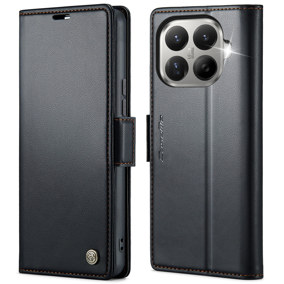 CASEME for Xiaomi 17T Pro Case  023 Series RFID Blocking Wallet Stand Glossy Litchi Texture Leather Phone Cover