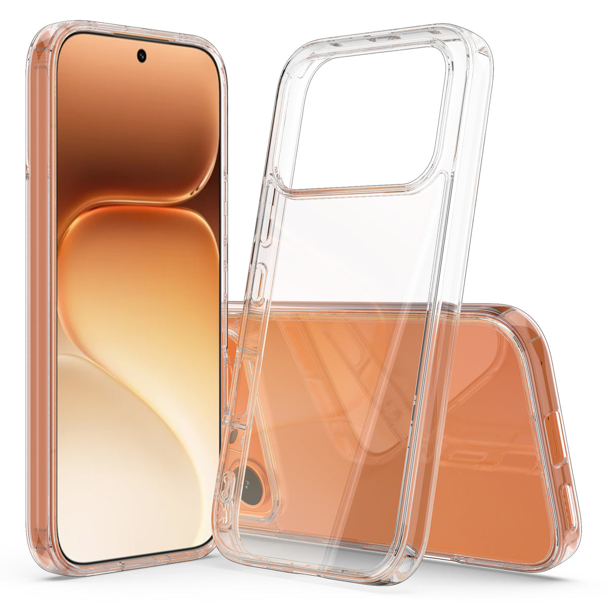 For Honor 600 Pro 5G / Honor 600 5G Clear Phone Case TPU+Acrylic Shockproof Phone Back Cover