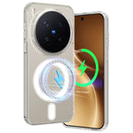 Til vivo X300 Pro 5G Gennemsigtigt Magnetisk Telefoncover TPU + Akryl Bagside