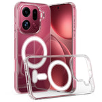 For Oppo Find X9 Pro 5G Clear Phone Magnetic Case TPU + Acrylic Back Cover