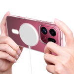 For Oppo Find X9 Pro 5G Clear Phone Magnetic Case TPU + Acrylic Back Cover