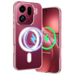 For Oppo Find X9 Pro 5G Clear Phone Magnetic Case TPU + Acrylic Back Cover