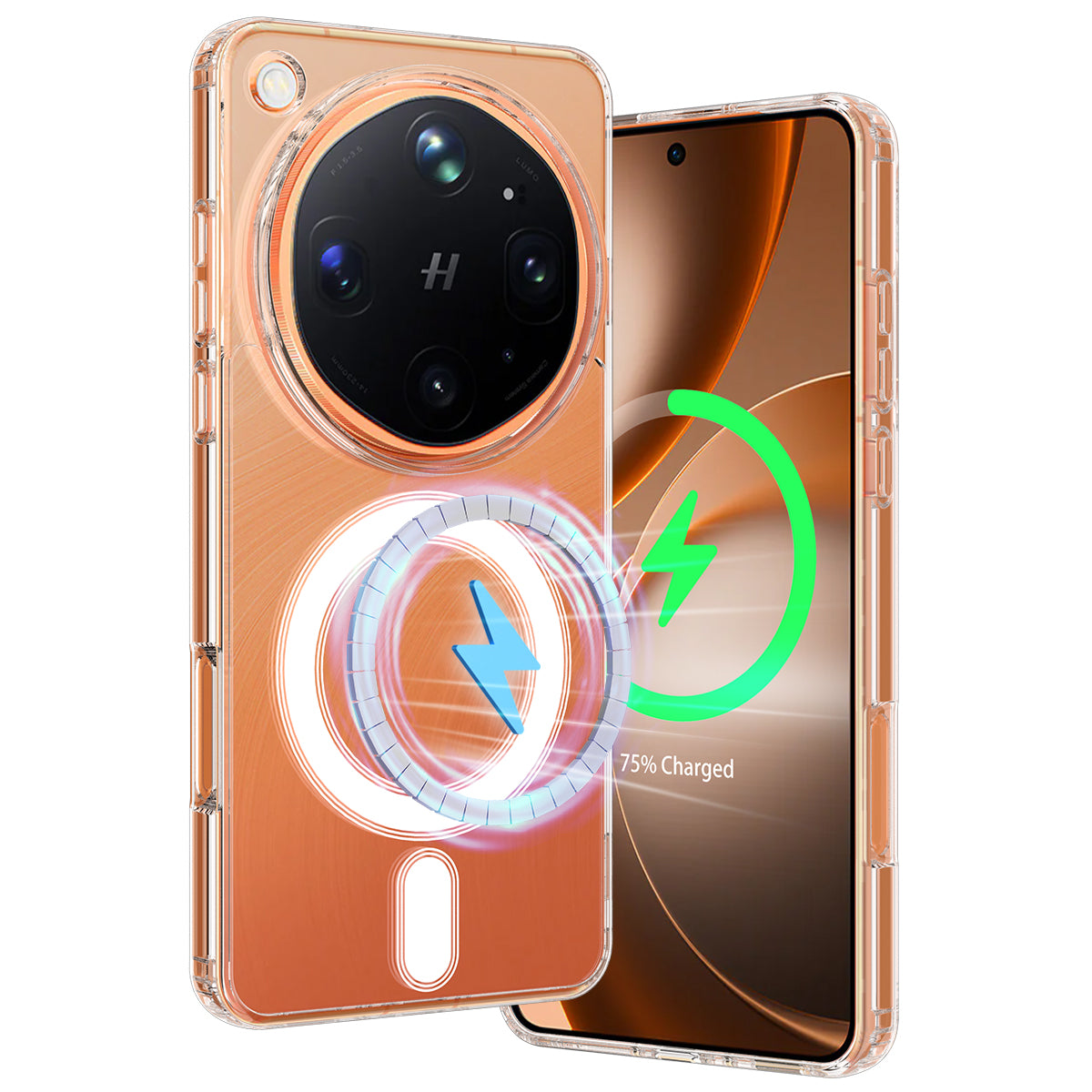 Til Oppo Find X9 Ultra 5G Klart Magnetisk Telefoncover TPU + Akryl Bagside