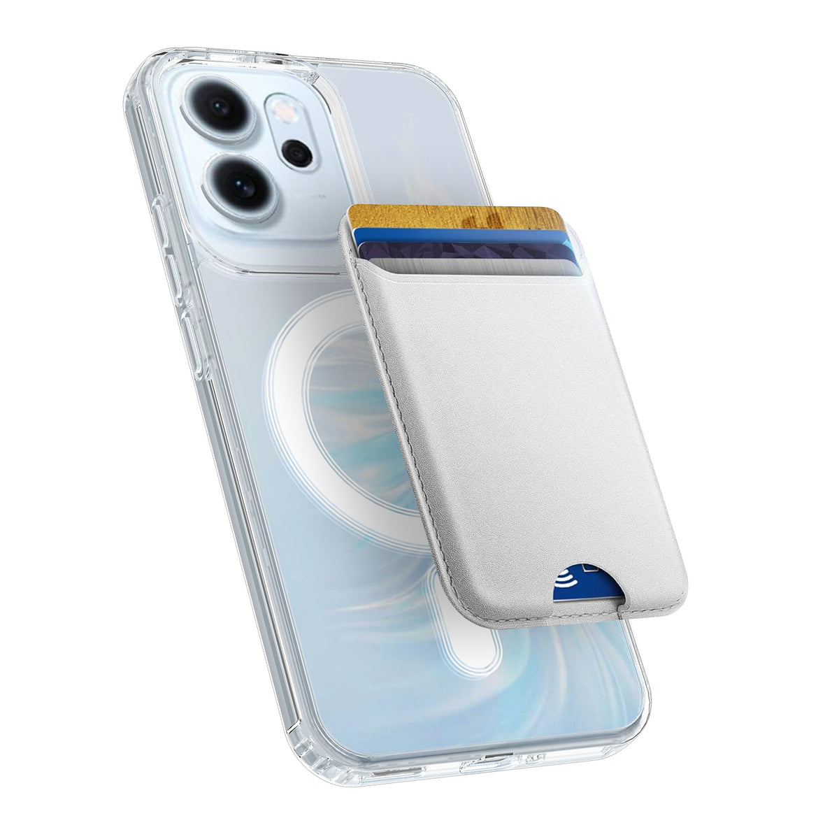 Oppo Reno14 5G (Kina) / Oppo Reno14 F 5G / Oppo Reno13 5G (Global) / Oppo Reno14 5G (Global) Genomskinligt Magnetiskt mobilskal TPU + Akryl Bakstycke
