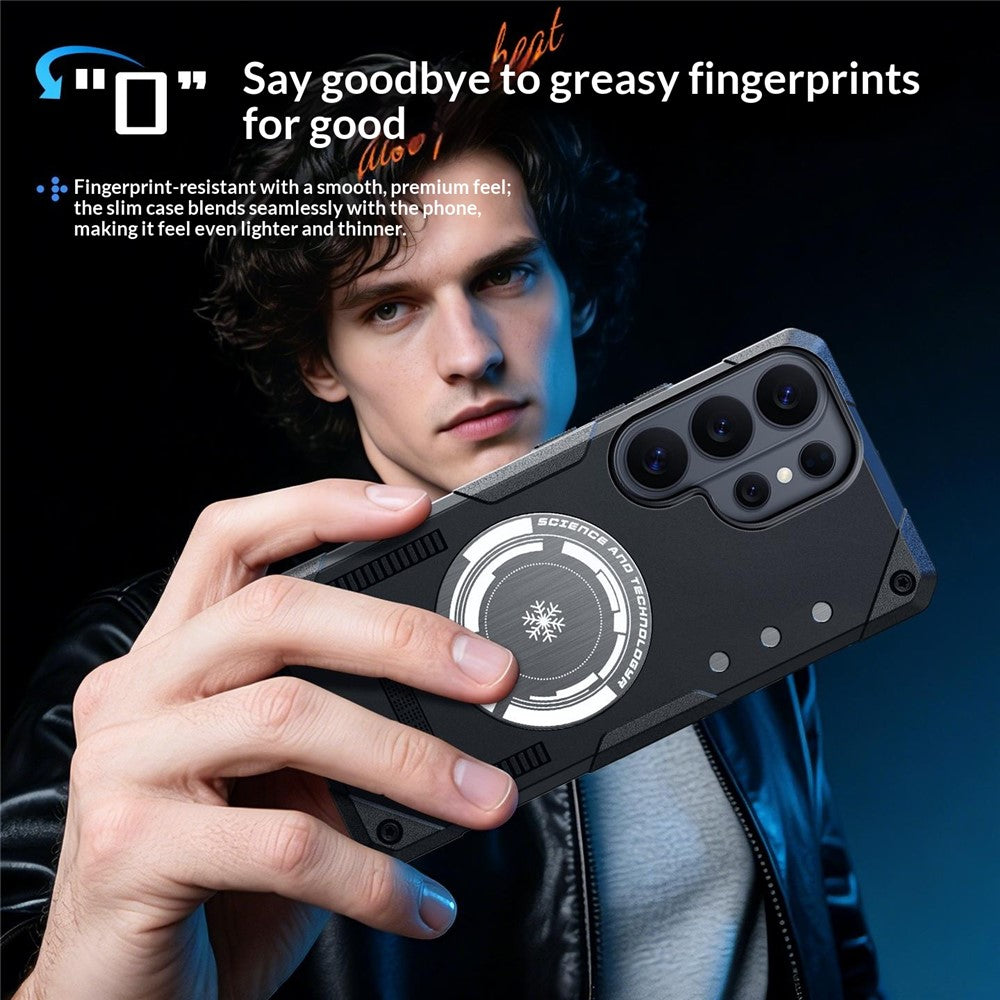 Til Samsung Galaxy S26 Ultra Cover Graphene Køling TPU + PC Rustning Stødsikkert Telefoncover