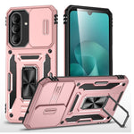 For Samsung Galaxy A27 5G Case Kickstand Slide Lens Lid PC + TPU Drop-Proof Phone Cover