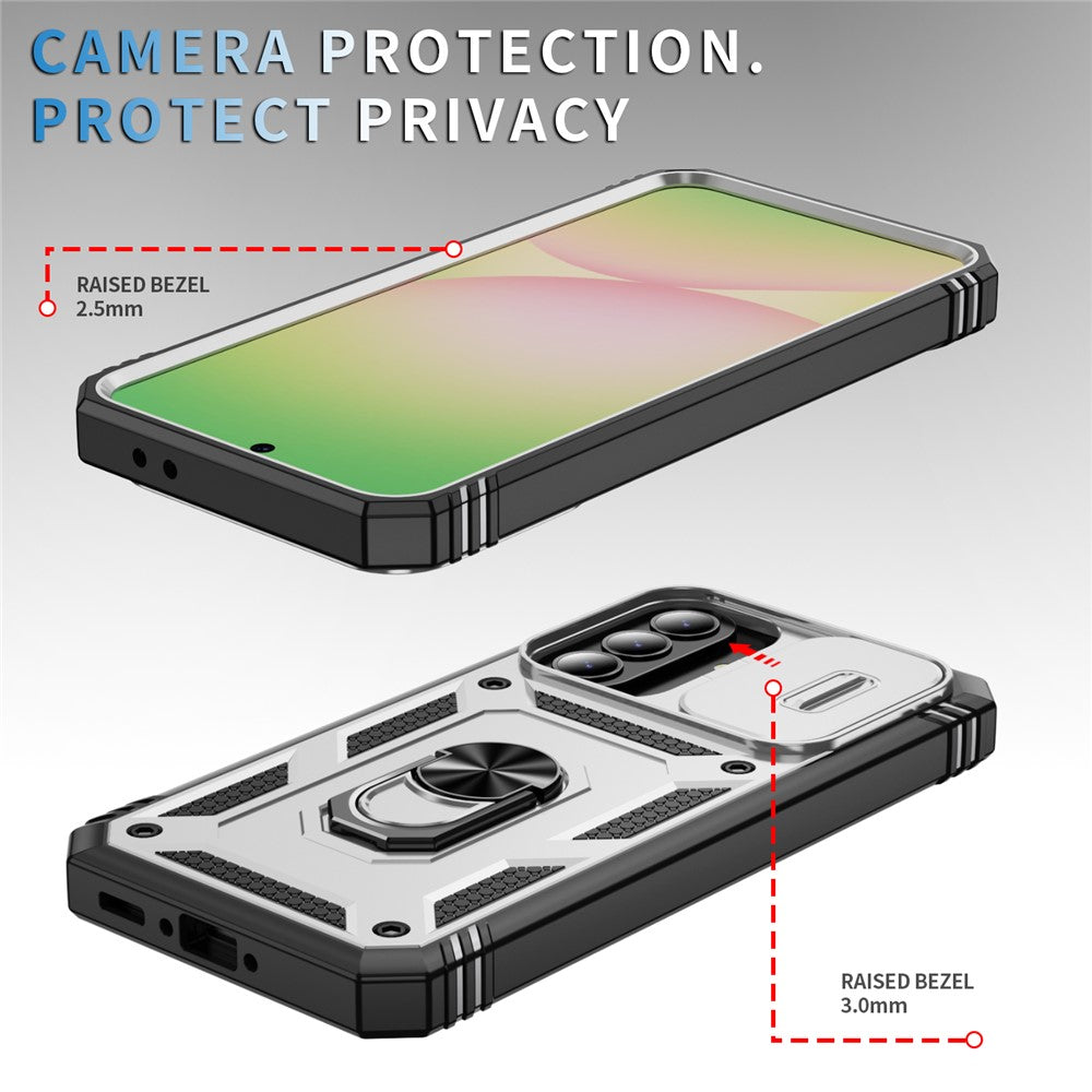 For Samsung Galaxy A27 5G Case TPU + PC Slide Camshield Kickstand Phone Cover