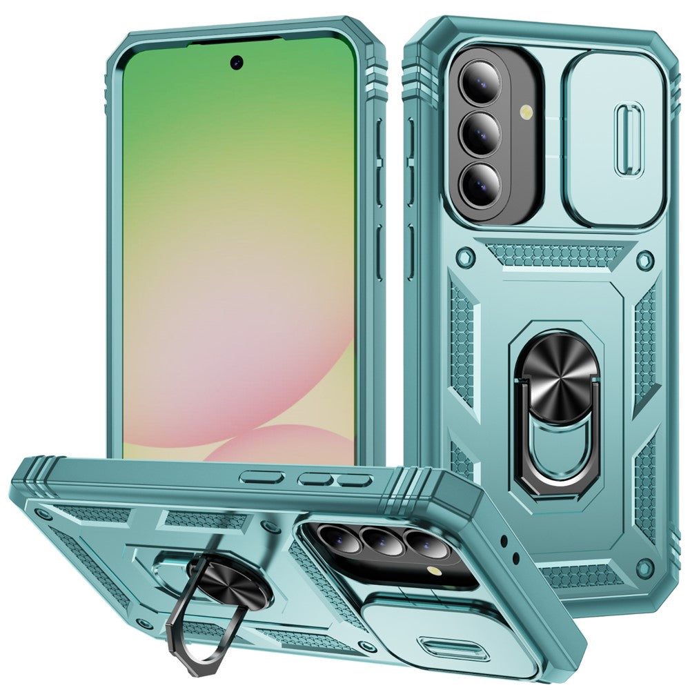 For Samsung Galaxy A27 5G Case TPU + PC Slide Camshield Kickstand Phone Cover