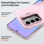 For Samsung Galaxy A27 5G Case TPU + PC Hybrid Phone Cover with Alloy Lens Frame Kickstand