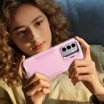 For Samsung Galaxy A27 5G Case TPU + PC Hybrid Phone Cover with Alloy Lens Frame Kickstand
