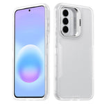 For Samsung Galaxy A27 5G Case TPU + PC Hybrid Phone Cover with Alloy Lens Frame Kickstand