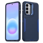 For Samsung Galaxy A27 5G Case TPU + PC Hybrid Phone Cover with Alloy Lens Frame Kickstand