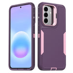 For Samsung Galaxy A27 5G Case TPU + PC Hybrid Phone Cover with Alloy Lens Frame Kickstand