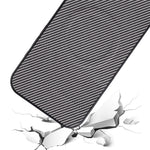Til Samsung Galaxy S25+ Cover i kulfibertekstur læderbelagt TPU PC telefoncover med metalring til magnetisk bilholder