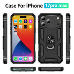 For iPhone 18 Pro Max / 17 Pro Max Case PC + TPU Phone Cover with Kickstand