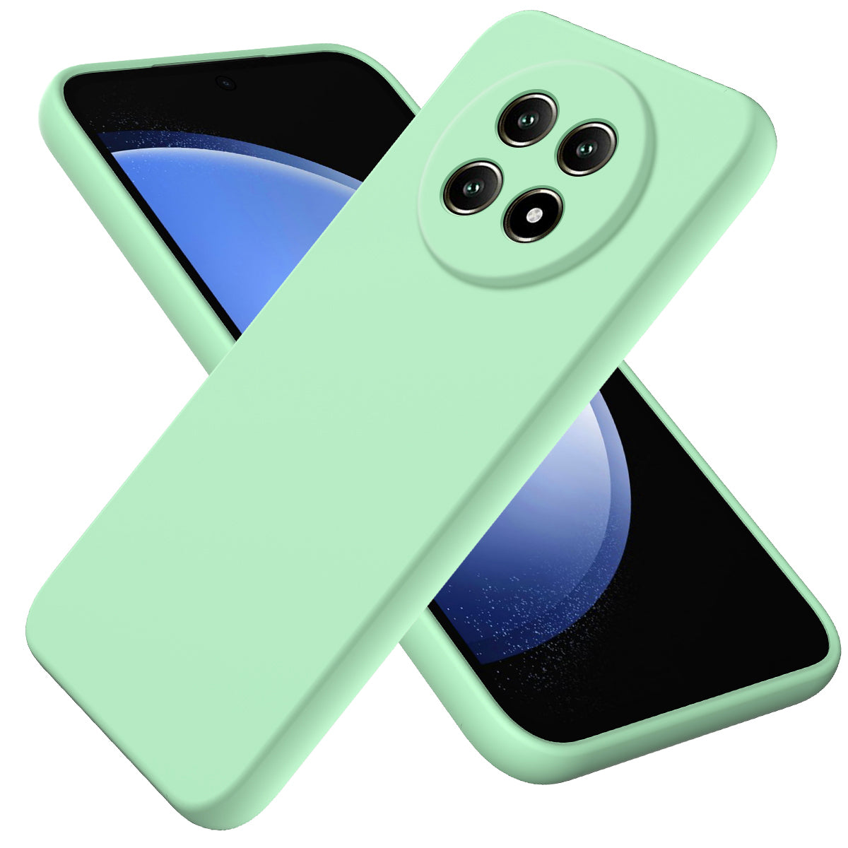 For Huawei nova 15 Max Liquid Silicone Case Phone Back Cover with Hand Strap