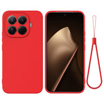Til Xiaomi 17T Pro Flydende Silikone Cover Telefon Bagside med Håndstrop