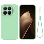 For Xiaomi 17T Pro Liquid Silicone Case Phone Back Cover with Hand Strap