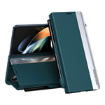 Beskyttelsescover til Samsung Galaxy Z Fold4 5G Hard PC Telefoncover Anti-Fald Stødsikkert Standcover med Pen / Penholder