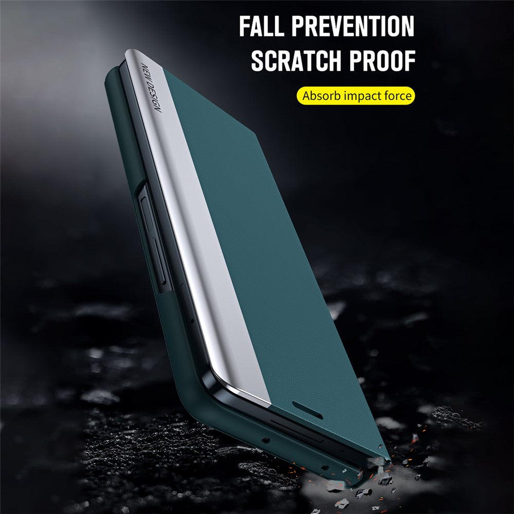 Beskyttelsescover til Samsung Galaxy Z Fold4 5G Hard PC Telefoncover Anti-Fald Stødsikkert Standcover med Pen / Penholder