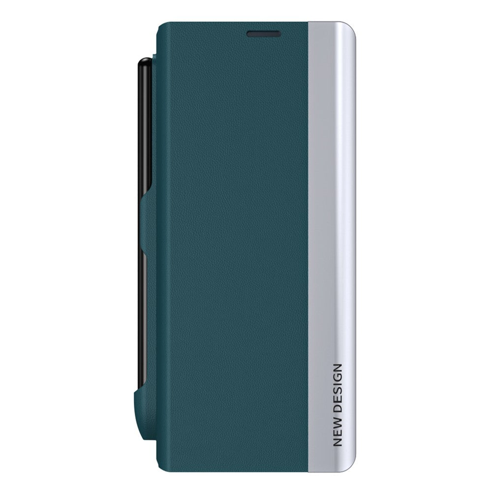 Beskyttelsescover til Samsung Galaxy Z Fold4 5G Hard PC Telefoncover Anti-Fald Stødsikkert Standcover med Pen / Penholder
