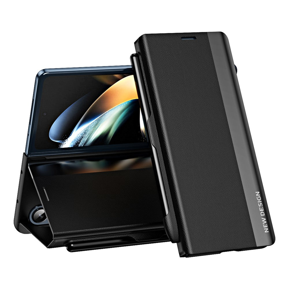 Beskyttelsescover til Samsung Galaxy Z Fold4 5G Hard PC Telefoncover Anti-Fald Stødsikkert Standcover med Pen / Penholder