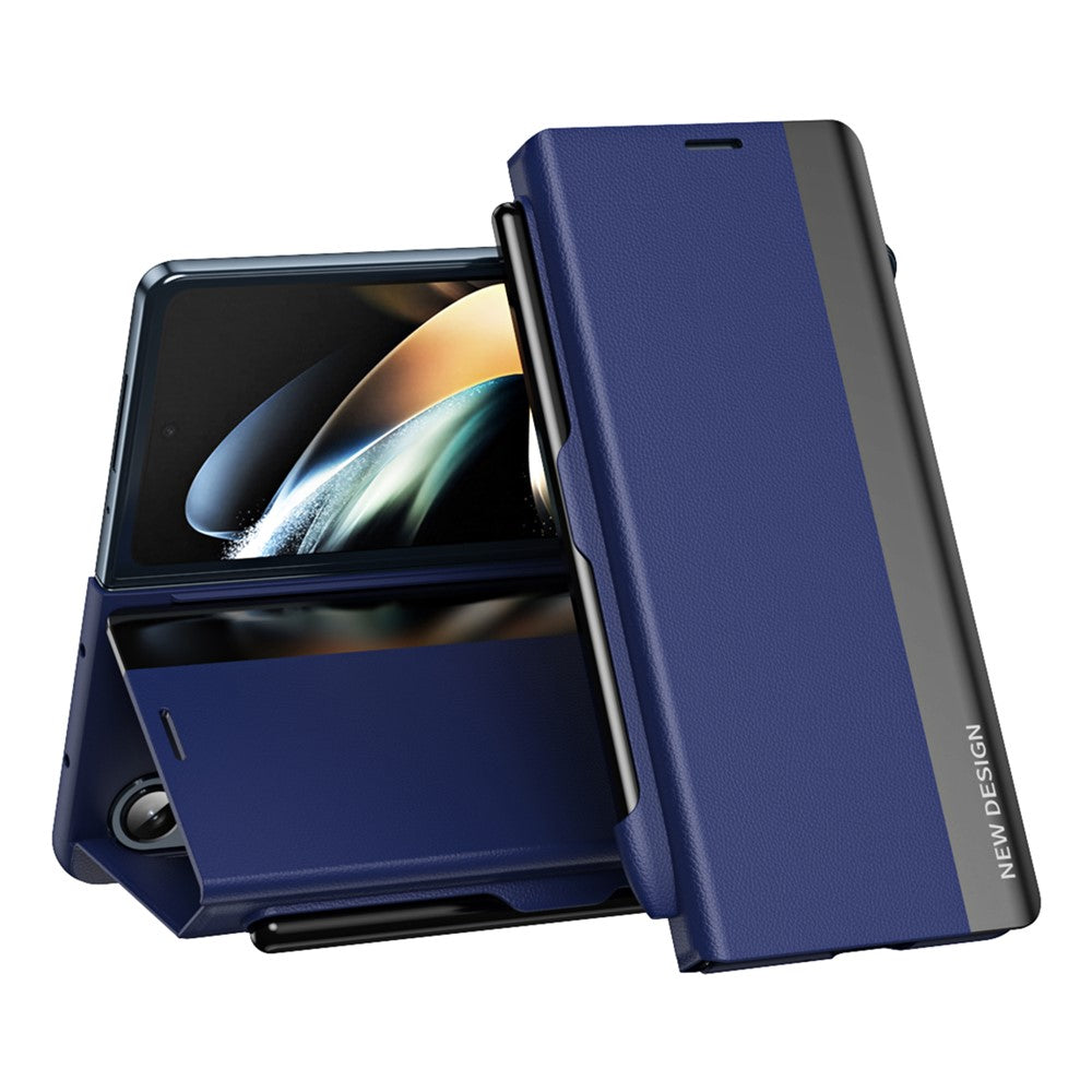 Beskyttelsescover til Samsung Galaxy Z Fold4 5G Hard PC Telefoncover Anti-Fald Stødsikkert Standcover med Pen / Penholder