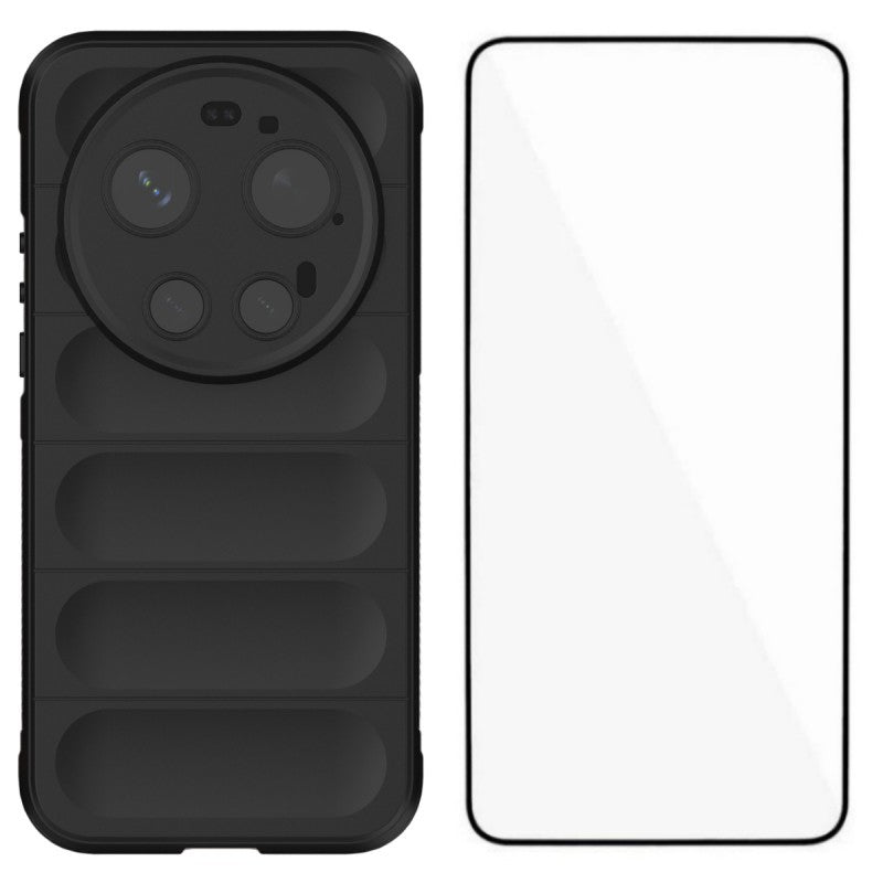 WANLONFENG for Xiaomi 17 Ultra 5G TPU Case  HD Series Anti Slip Phone Cover with Tempered Glass