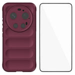 WANLONFENG for Xiaomi 17 Ultra 5G TPU Case  HD Series Anti Slip Phone Cover with Tempered Glass